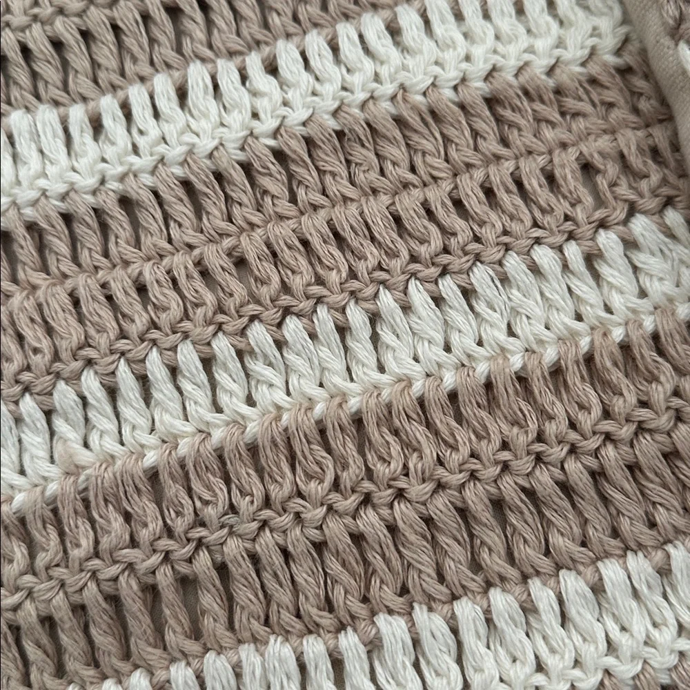 3 West Elm Crochet Linen Pillow Covers 20